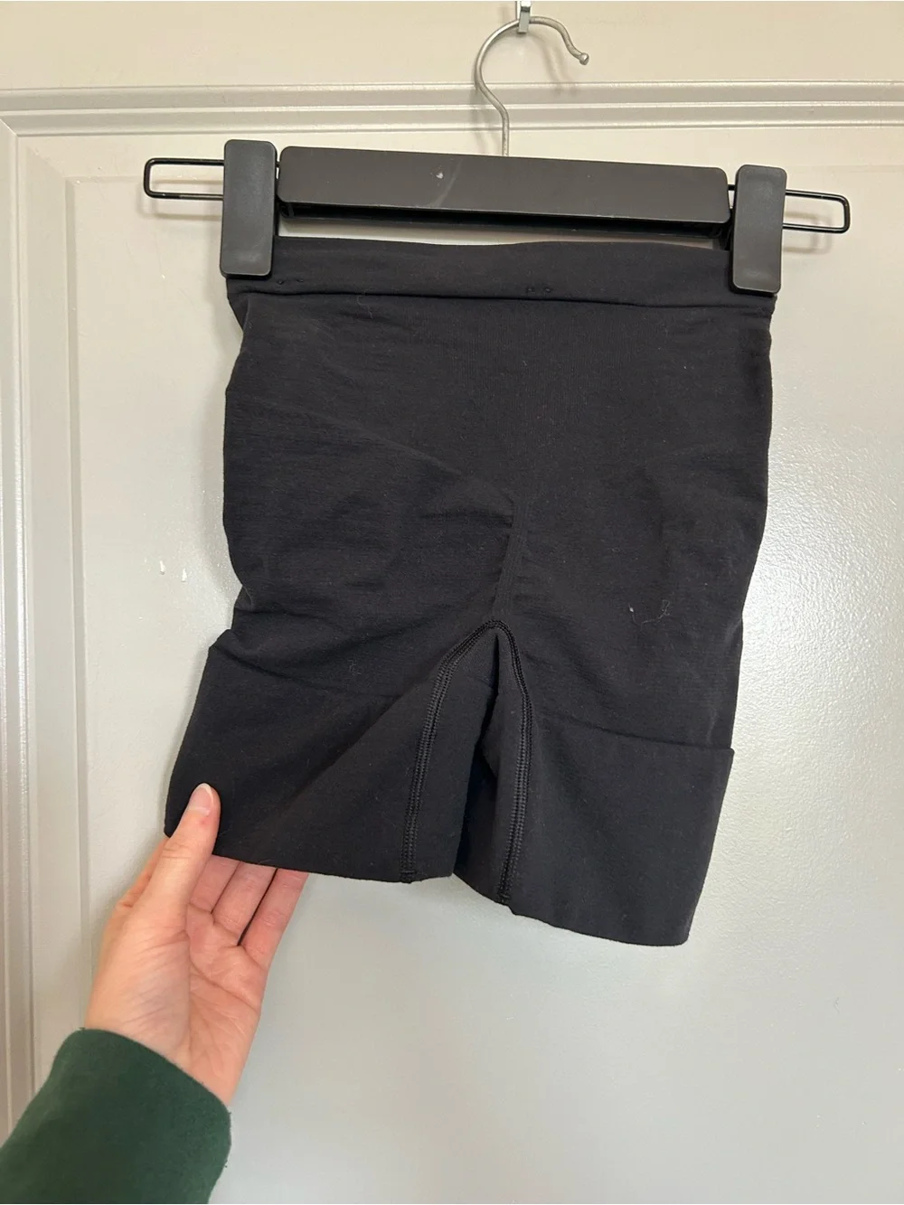 SPANX Black High-Waist Sculpting Bike Shorts